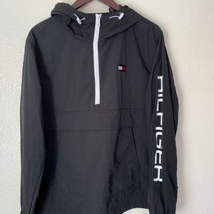 tommy hilfiger black windbreaker